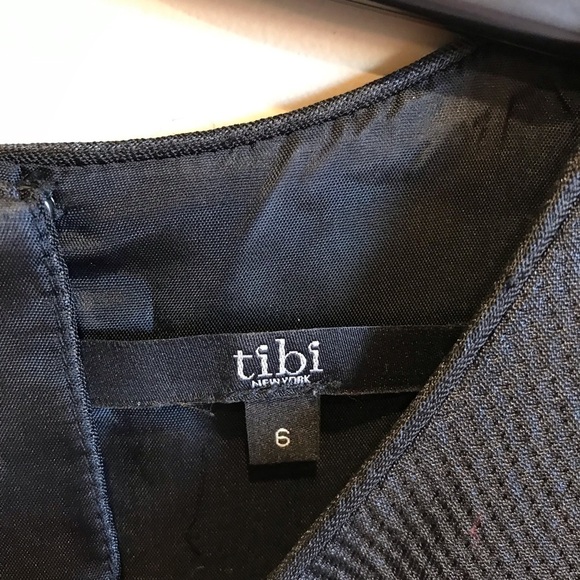 Tibi Simona Jacquard Black Dress Size 6 - Picture 3 of 10